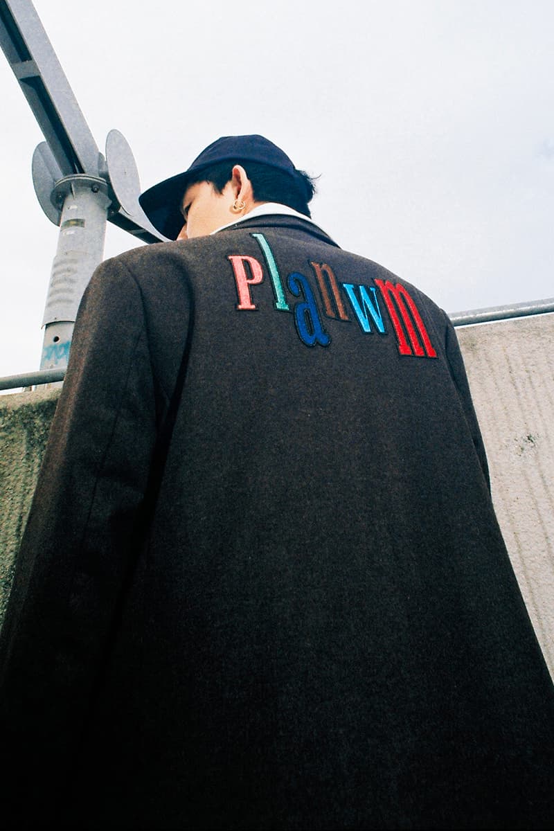 ANOWHEREMAN Plateau Studios collaboration capsule collection planwm contrast stitch cap scarves blazers hoodies tees release info price date