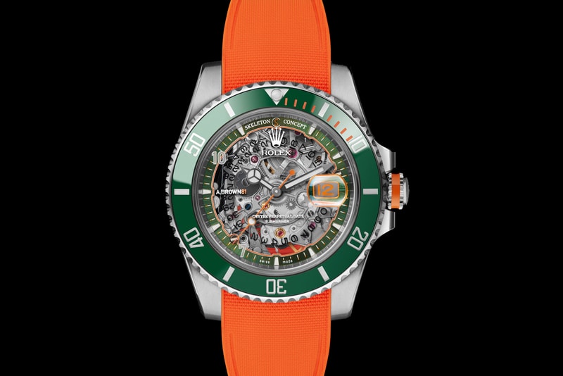Antonio Brown skeleton concept custom HULK 116610LV Rolex principe prive