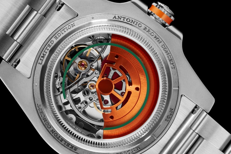Antonio Brown skeleton concept custom HULK 116610LV Rolex principe prive
