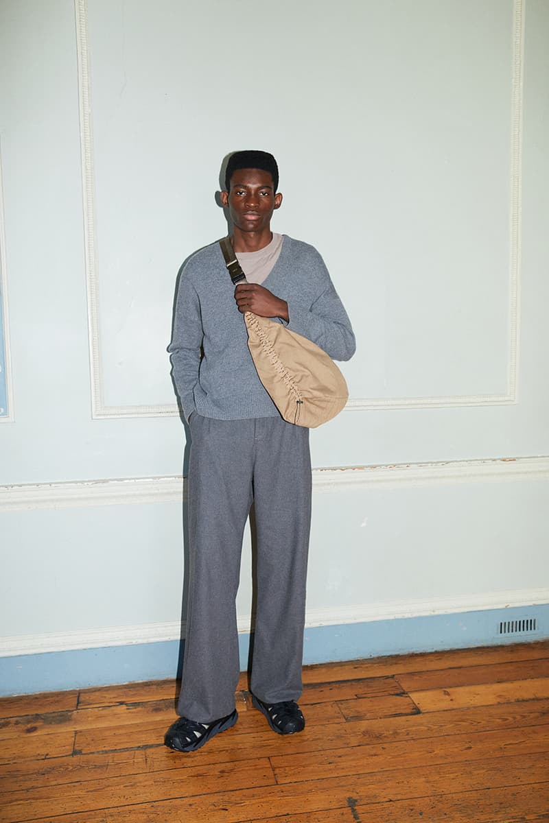 arcs london fall winter 2022 lookbook collection sustainable bags twill recycled polyester moss black cub