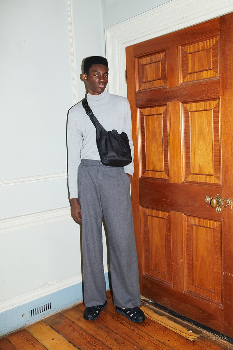 arcs london fall winter 2022 lookbook collection sustainable bags twill recycled polyester moss black cub