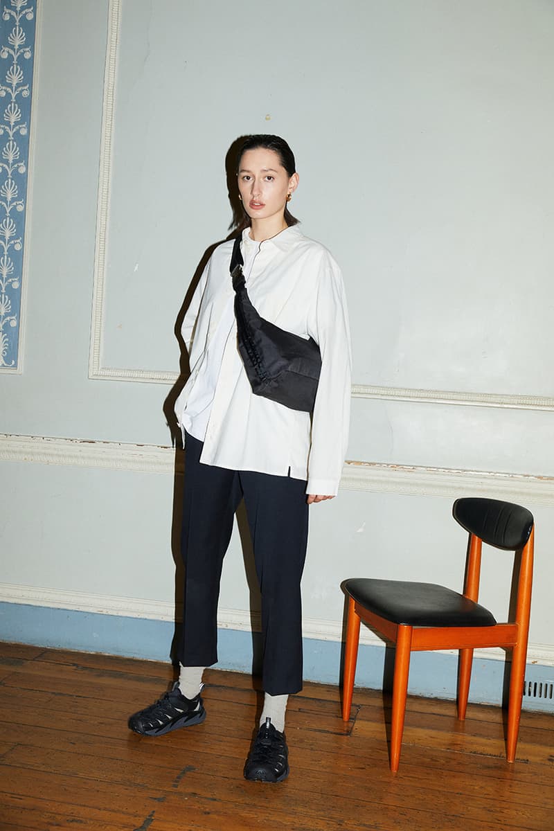 arcs london fall winter 2022 lookbook collection sustainable bags twill recycled polyester moss black cub