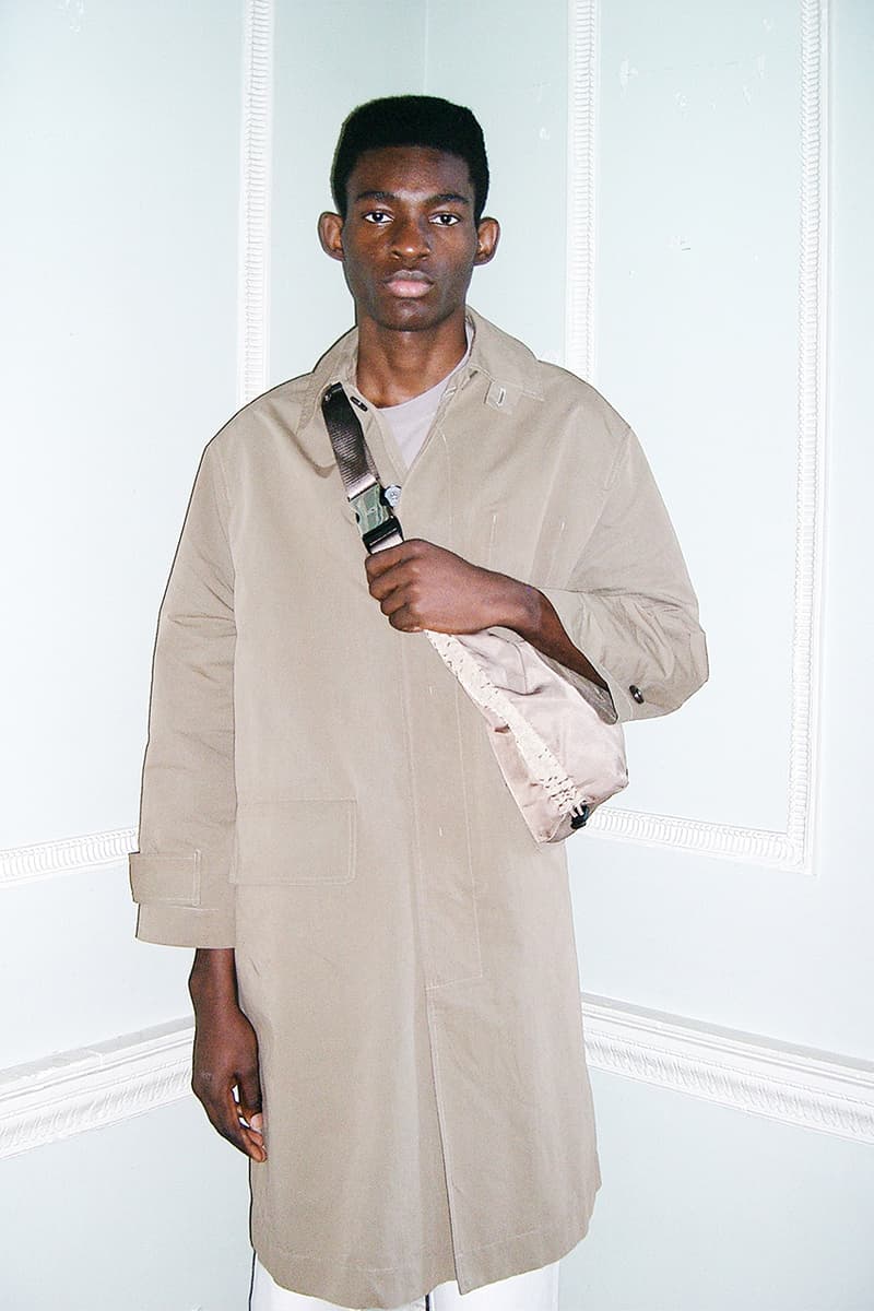 arcs london fall winter 2022 lookbook collection sustainable bags twill recycled polyester moss black cub