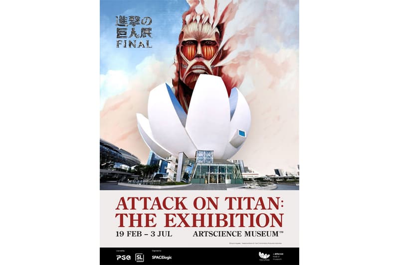 Attack On Titan The Exhibition Heads to Marina Bay Sands Singapore final season netflix first time outside of Japan february july date hajime isayama southeast asia 