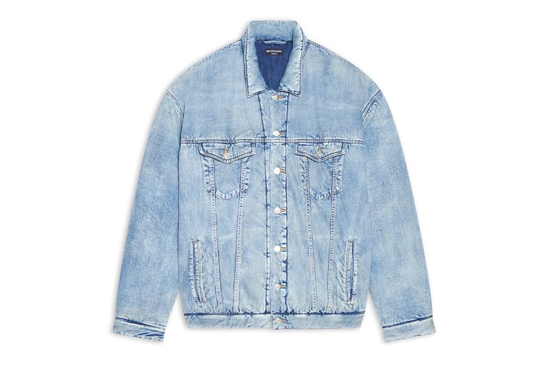 Balenciaga Unisex Denim Jacket Kanye West YEEZY Demna DONDA Julia Fox Schiaparelli Sold Out Paris Fashion Week Where to Buy