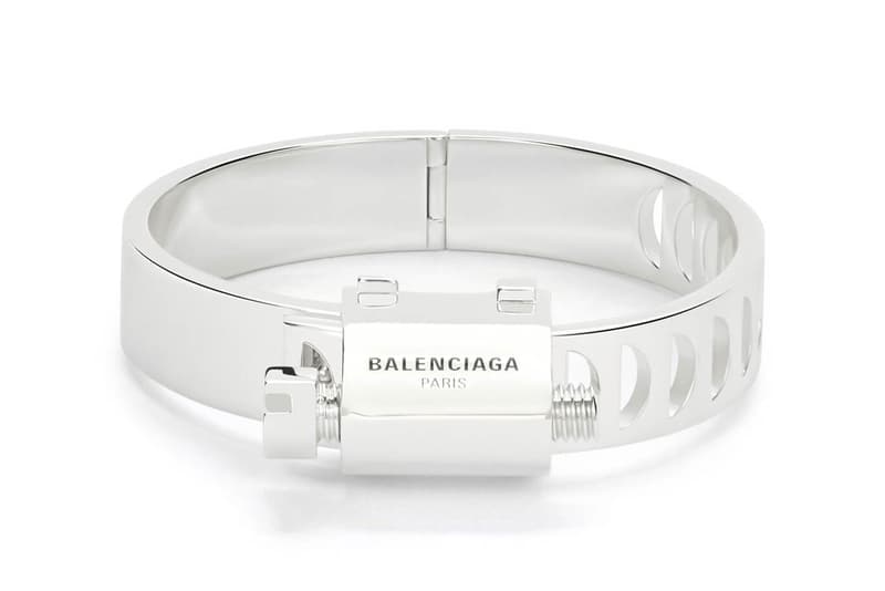 Balenciaga Silver Tool Bracelet Release | Hypebeast