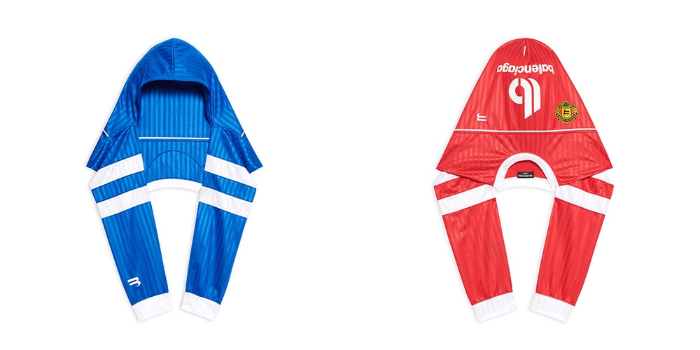 balenciaga soccer hood scarf