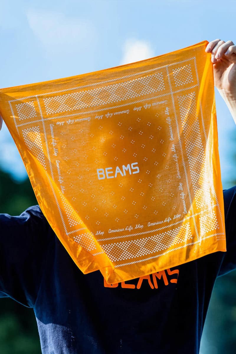 BEAMS Launches 45th Anniversary Home Goods 1976 150 locations towels alarm clock crate coffe mug apparel homeware Harajuku retro logo font bandana release info