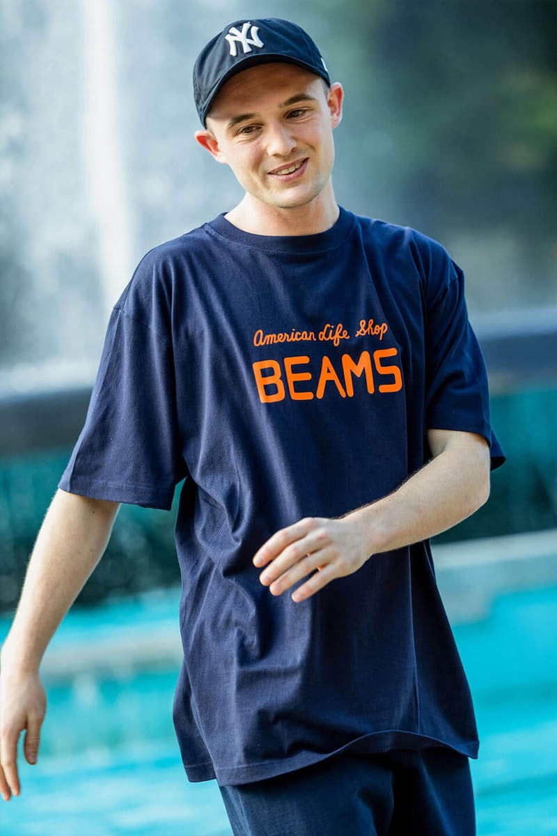 BEAMS Launches 45th Anniversary Home Goods 1976 150 locations towels alarm clock crate coffe mug apparel homeware Harajuku retro logo font bandana release info