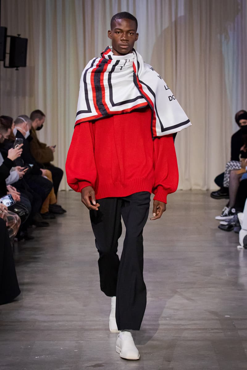 Bianca Saunders "A STRETCH" Paris Fashion Week Fall Winter 2022 Runway Show ANDAM Award