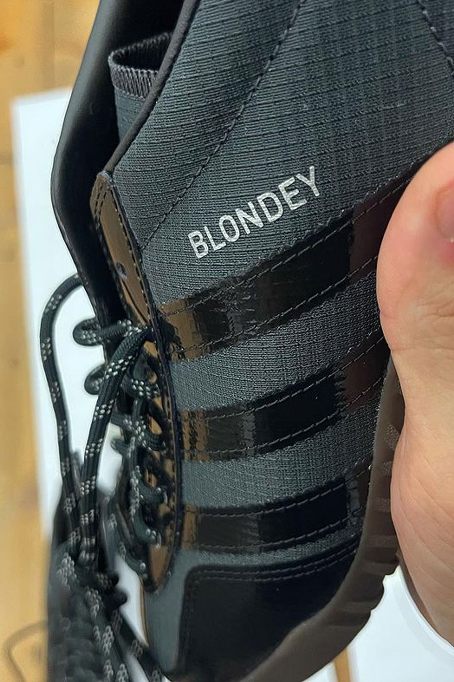 Blondey McCoy adidas A.B. Gazelle Black Blue Teaser Info Release 2022 THAMESMMXX