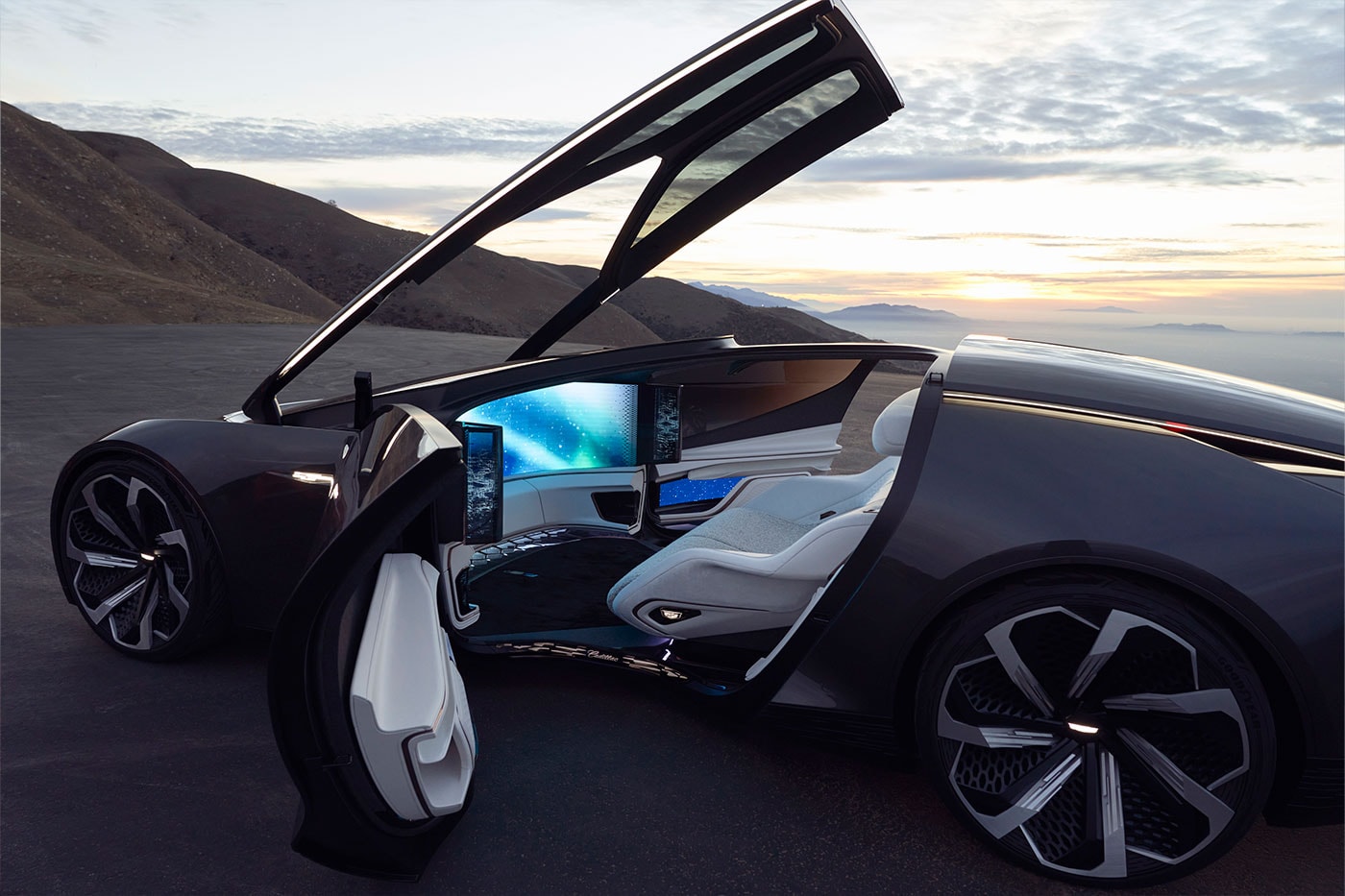 Cadillac's New Autonomous Concept Is the Luxury Loveseat for the Future GM electric vehicles self-driving ev 