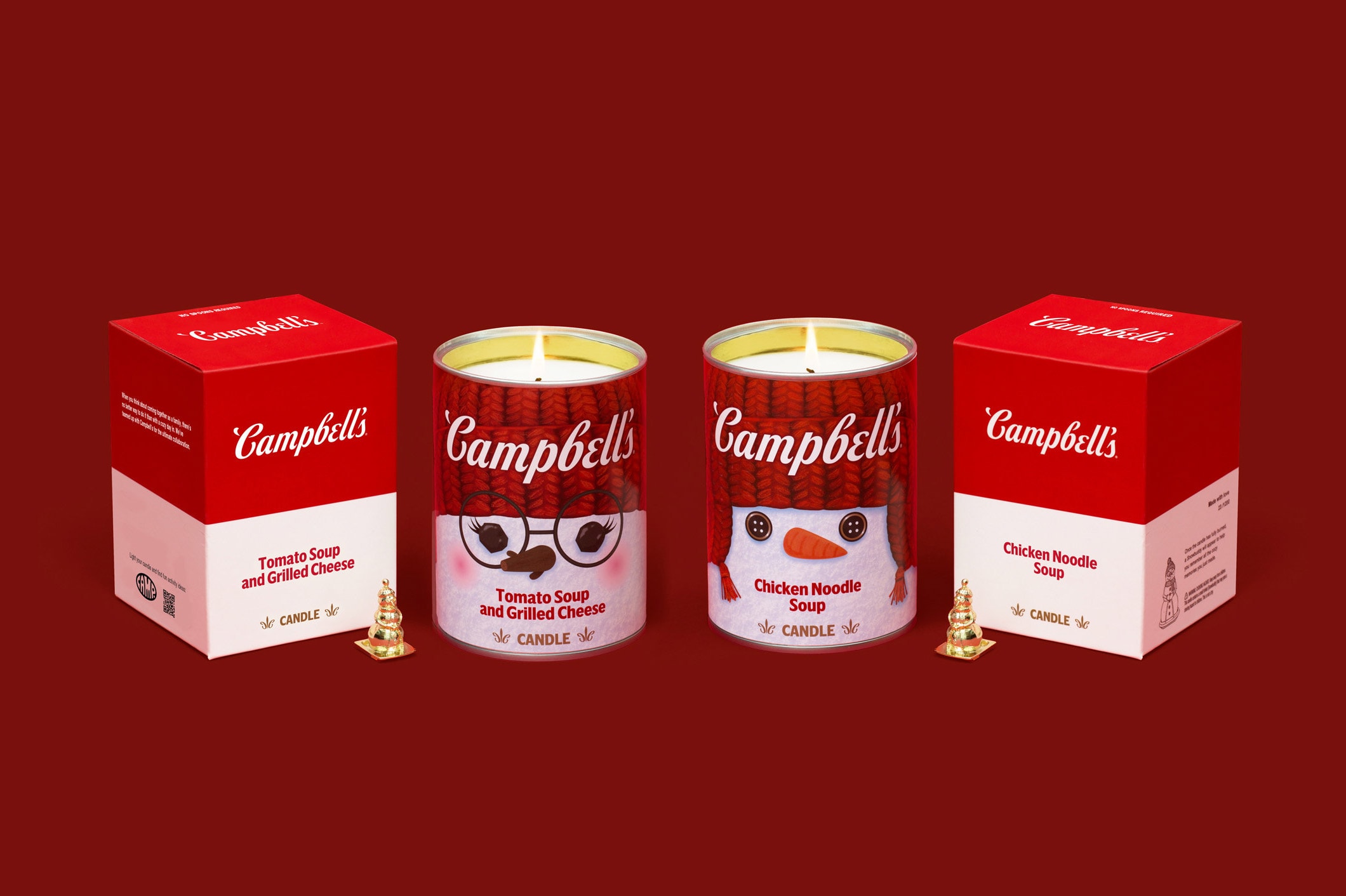 Campbell's Soup Chicken Noodle Soup Tomato Soup Grilled Cheese Scented Candles promotion CAMP Feeding America