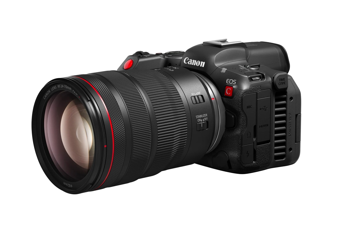 canon eos r5 c camera 45 megapixels 8k 60p frames per second raw video recording dslr digic x processor