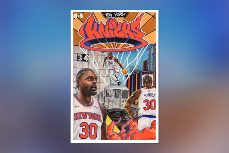 CES New York Knicks Art Print Collaboration Basketball