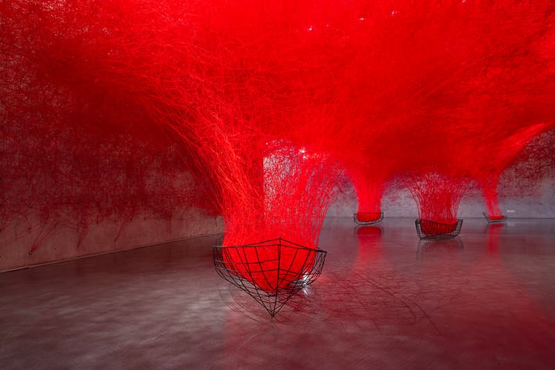 Shiota Chiharu Presents Her Largest Solo Exhibition in Shanghai Long Museum red thread emotions identity personal experience anxiety dreams silence journey of life soul osaka berlin immersive structures info