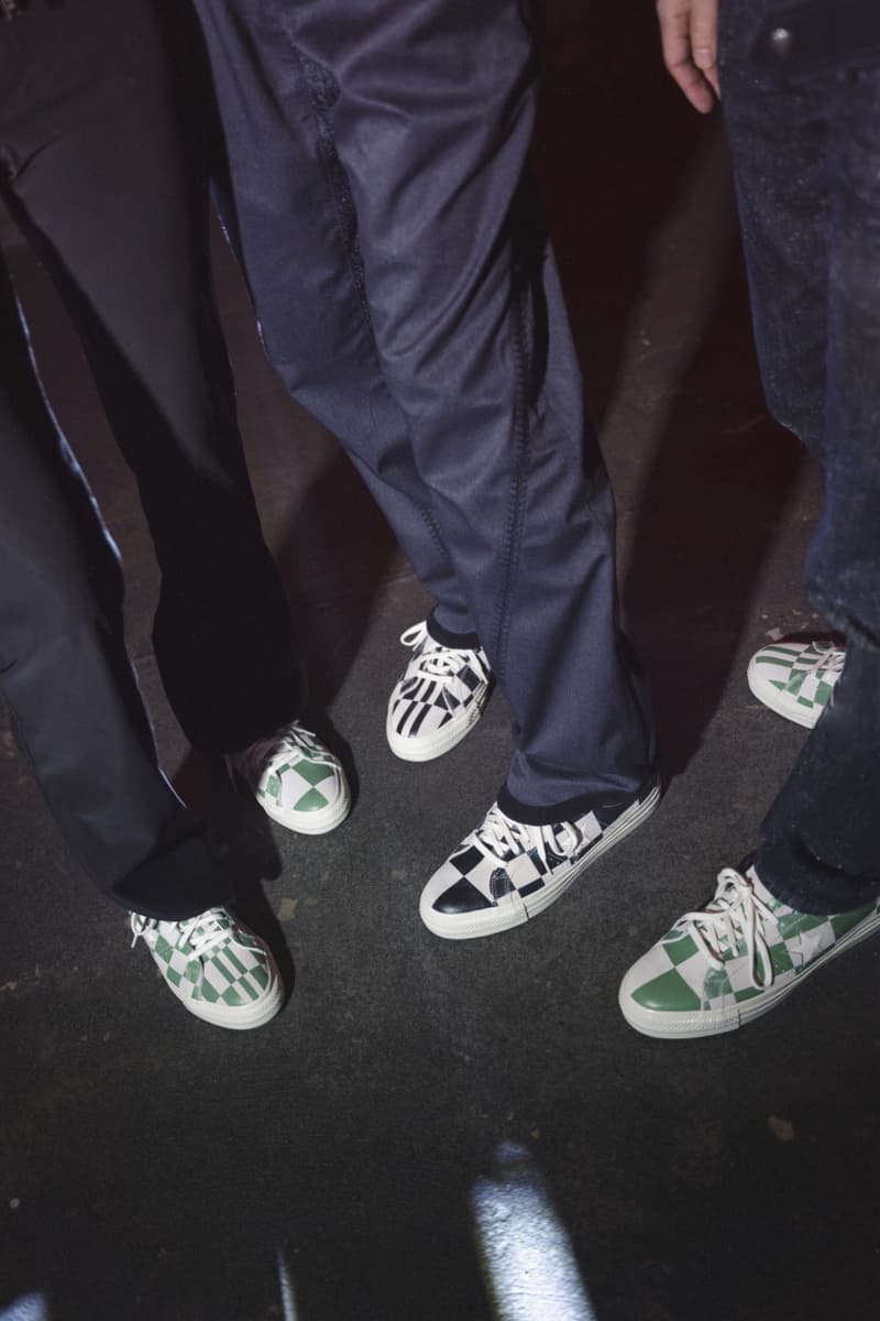 Converse One Star Warped Checkerboard Prints 90s underground club culture green white black egret diamond sole release info date price