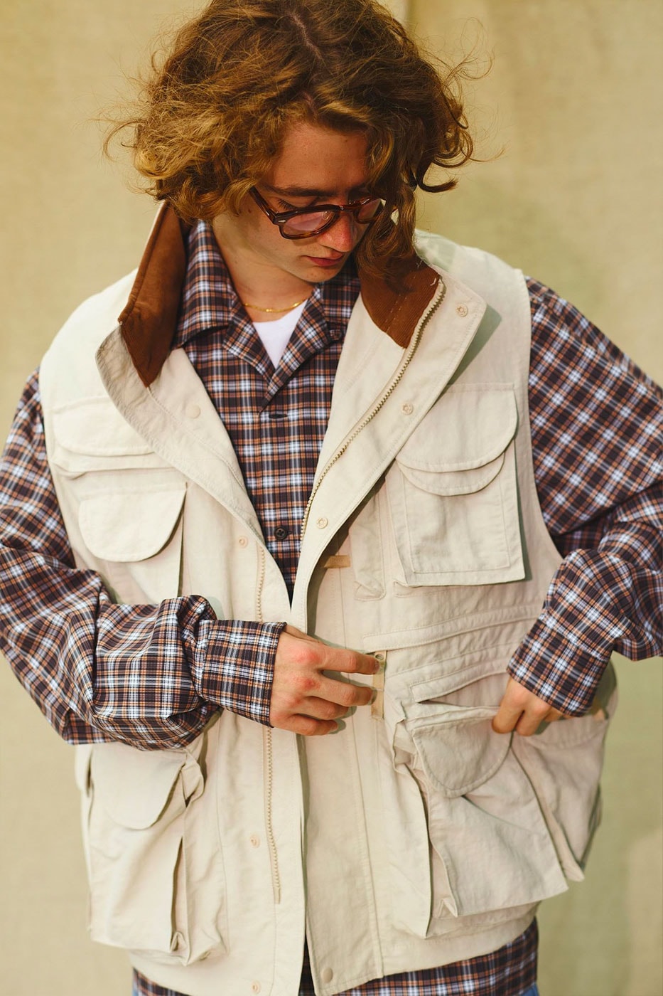 Buy Vintage Fishing Jacket, Size: XL, Vintage Waistcoat, Safari