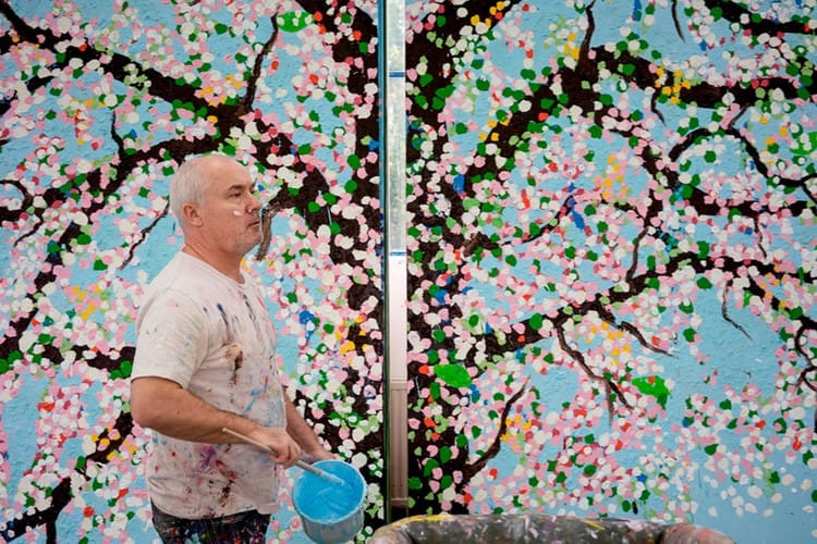 Damien Hirst to Present "Cherry Blossoms" Paintings in Tokyo