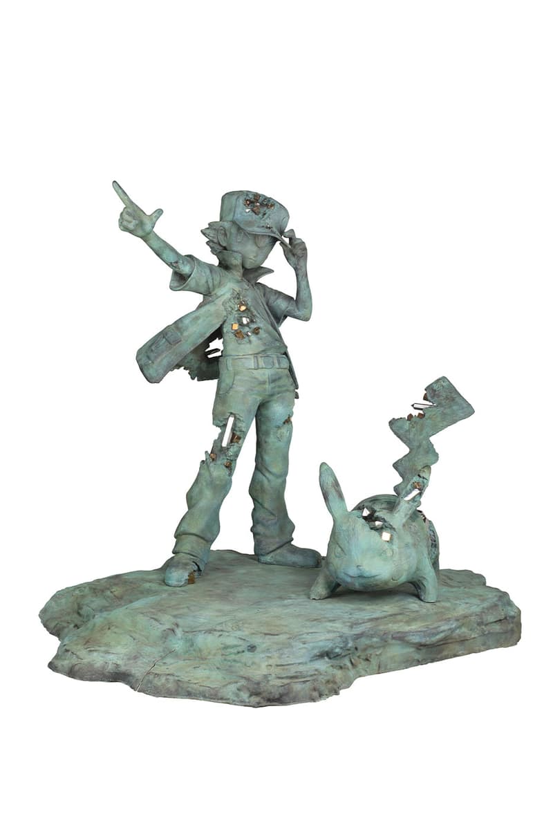 Daniel Arsham Announces New Pokemon Project "A Ripple in Time" charizard bulbasaur metew nanzuka