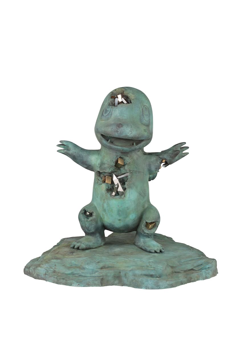 Daniel Arsham Announces New Pokemon Project "A Ripple in Time" charizard bulbasaur metew nanzuka