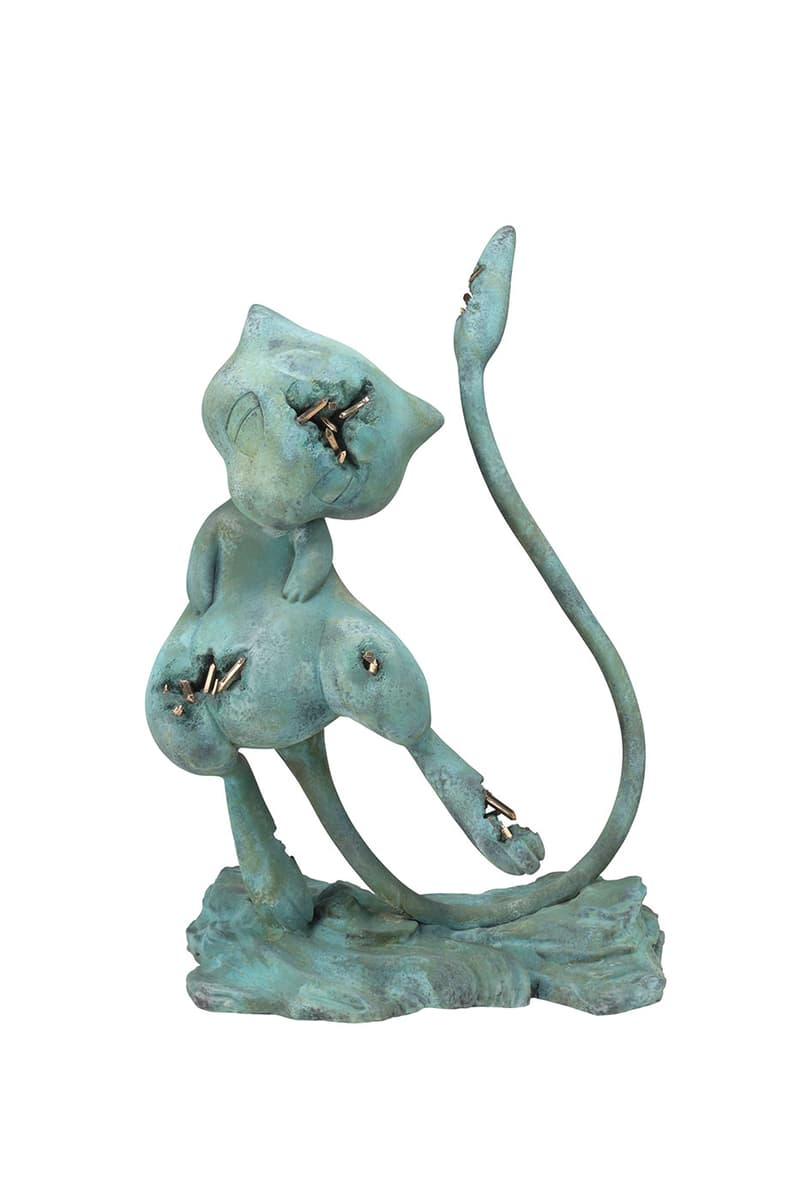 Daniel Arsham Announces New Pokemon Project "A Ripple in Time" charizard bulbasaur metew nanzuka