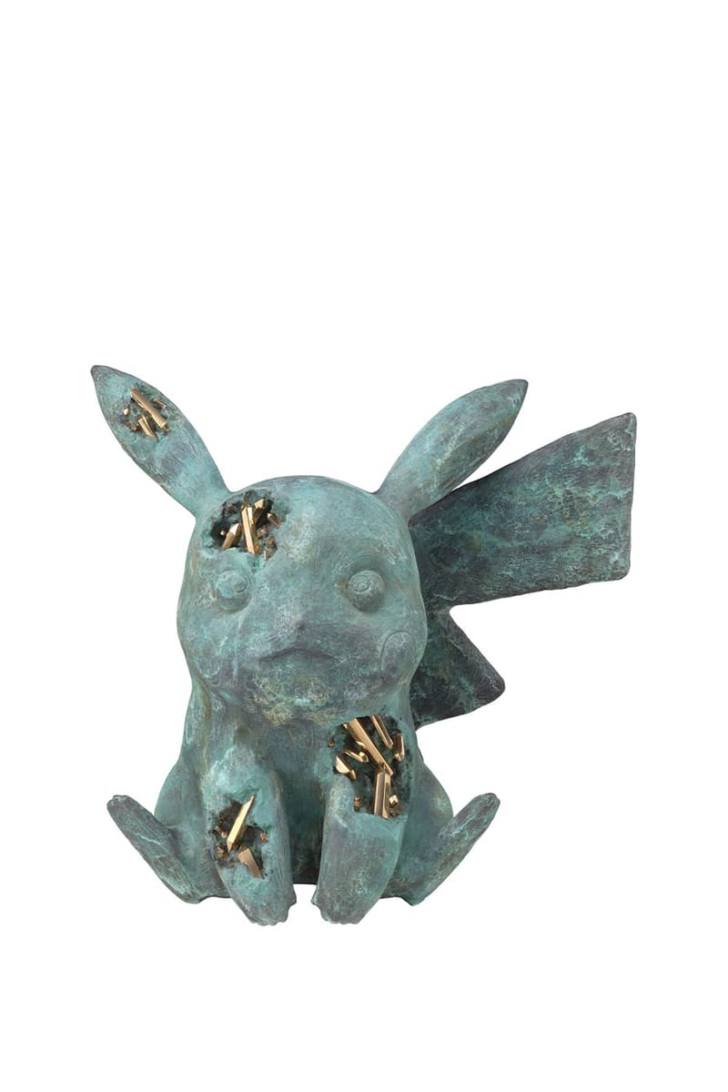 Daniel Arsham Announces New Pokemon Project "A Ripple in Time"  charizard bulbasaur metew nanzuka