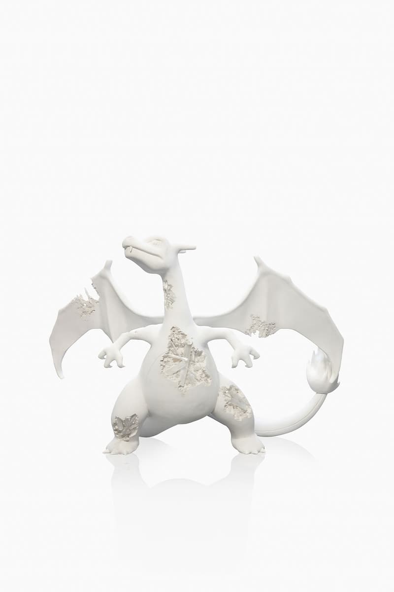 Daniel Arsham Announces New Pokemon Project "A Ripple in Time"  charizard bulbasaur metew nanzuka