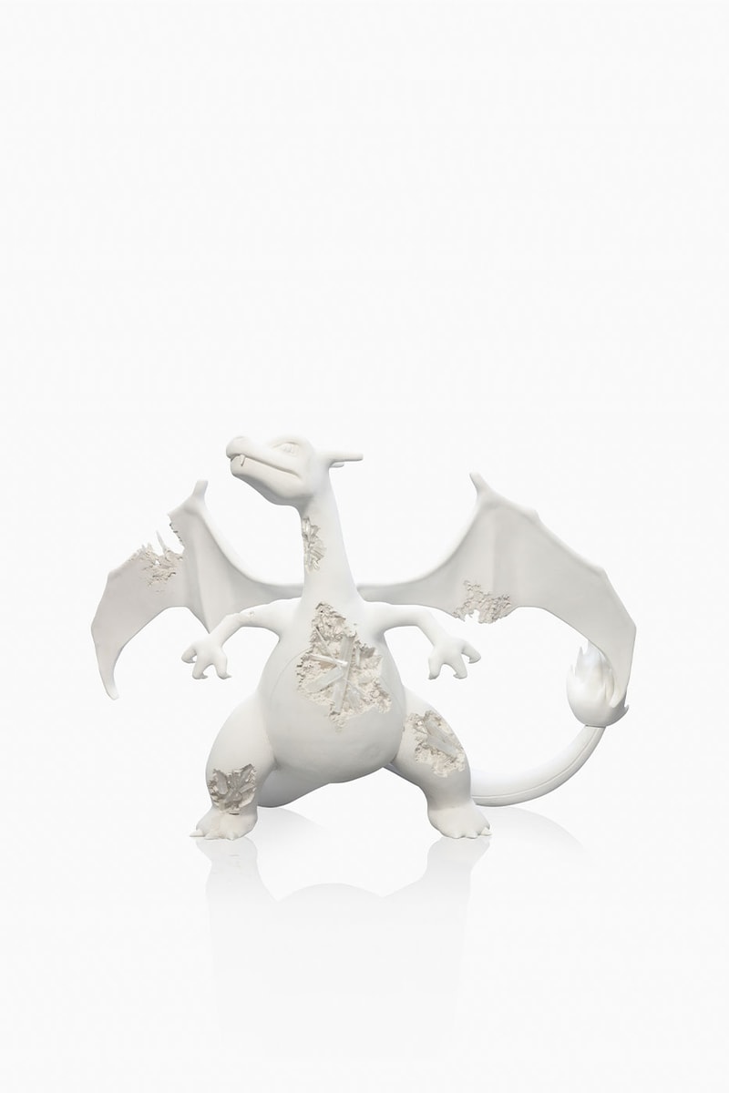 Daniel Arsham Announces New Pokemon Project "A Ripple in Time"  charizard bulbasaur metew nanzuka