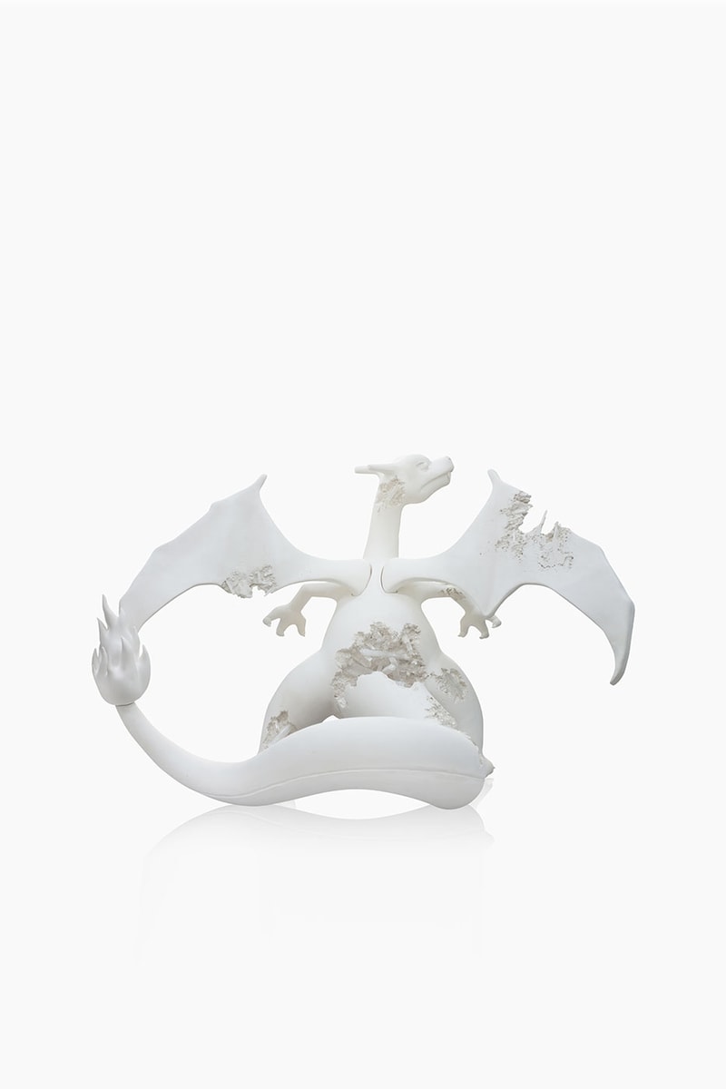 Daniel Arsham Announces New Pokemon Project "A Ripple in Time"  charizard bulbasaur metew nanzuka