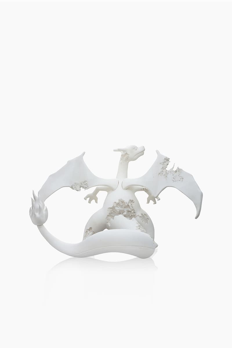 Daniel Arsham Announces New Pokemon Project "A Ripple in Time" charizard bulbasaur metew nanzuka