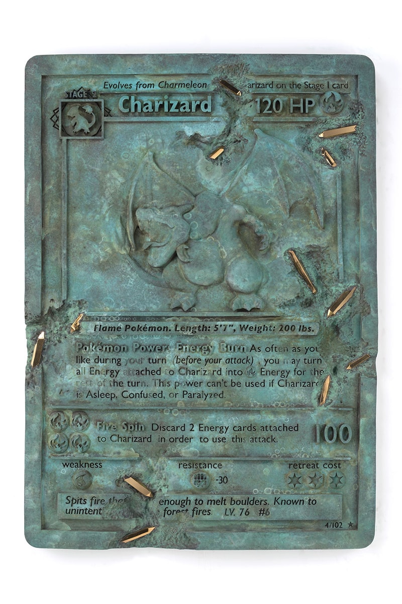 Daniel Arsham Announces New Pokemon Project "A Ripple in Time"  charizard bulbasaur metew nanzuka