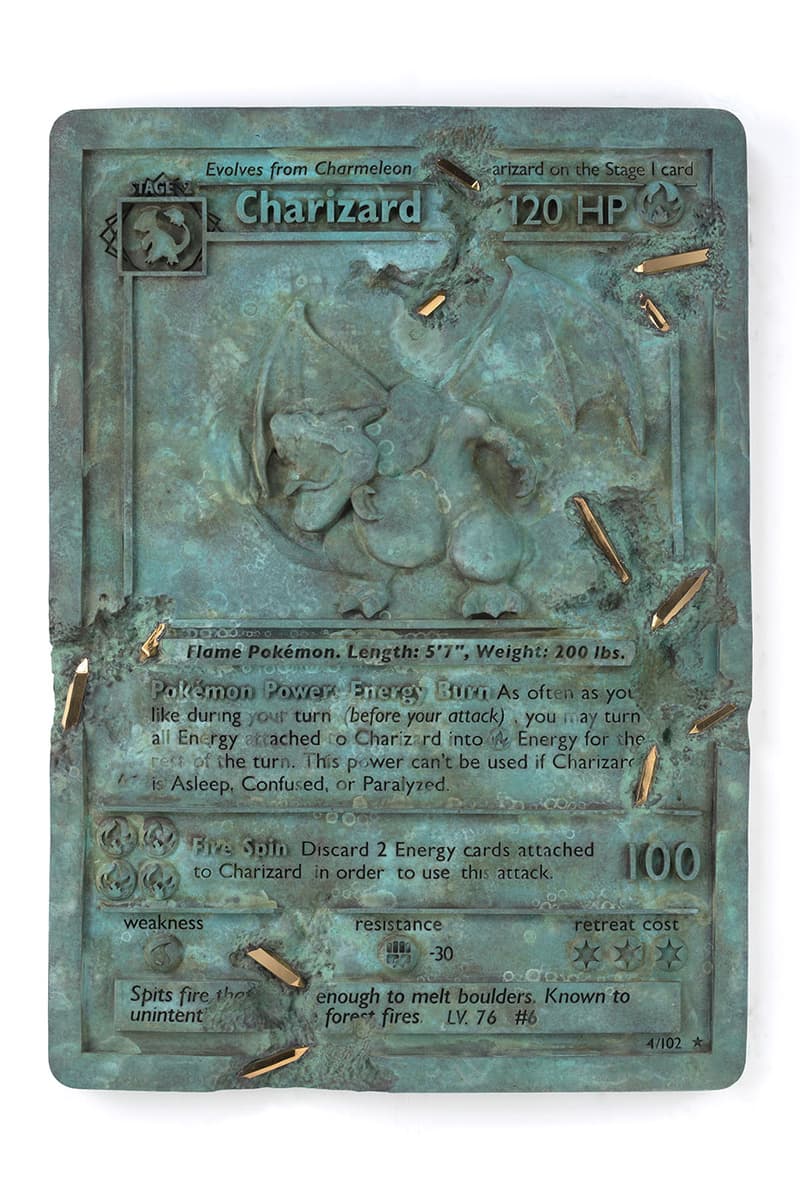 Daniel Arsham Announces New Pokemon Project "A Ripple in Time" charizard bulbasaur metew nanzuka