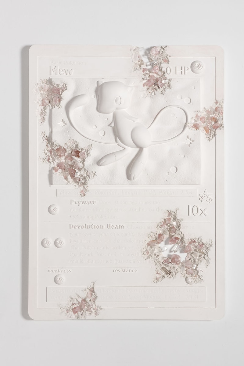Daniel Arsham Announces New Pokemon Project "A Ripple in Time"  charizard bulbasaur metew nanzuka