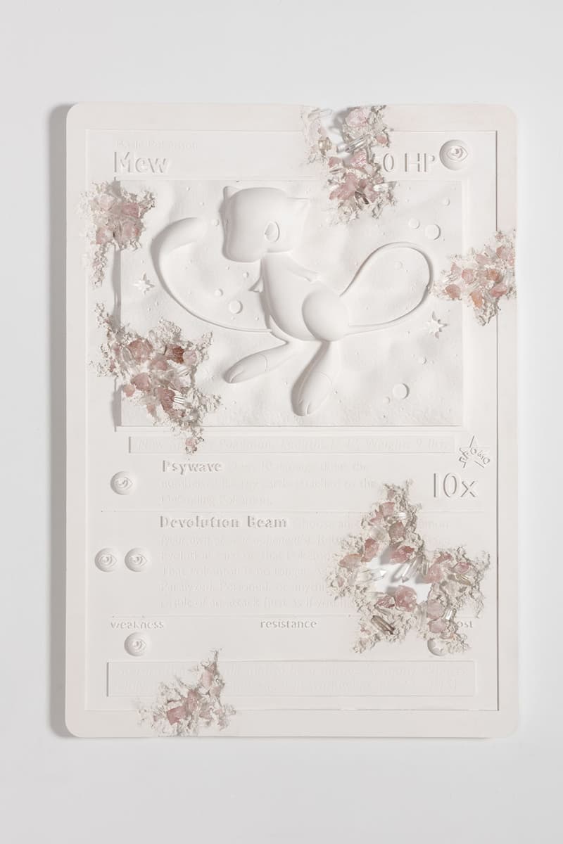 Daniel Arsham Announces New Pokemon Project "A Ripple in Time" charizard bulbasaur metew nanzuka