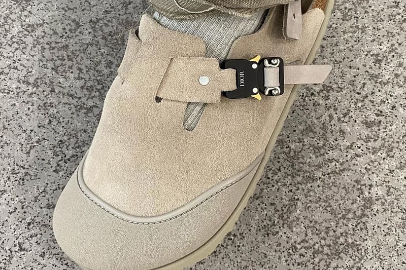 dior birkenstock grey beige brown floral collaboration winter 2022 release info store list buying guide photos price 