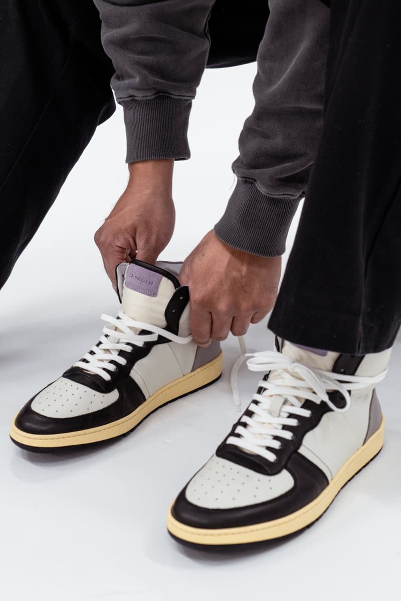Discord x Collegium Destroyer High "Blurple" Emerging Sneaker Brand LA Nick Sismobath Luxury Footwear Collaboration Free Unisex 