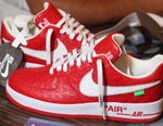 DJ Khaled Shows Off His Pair of Virgil Abloh's Louis Vuitton x Nike Air Force 1s in Red
