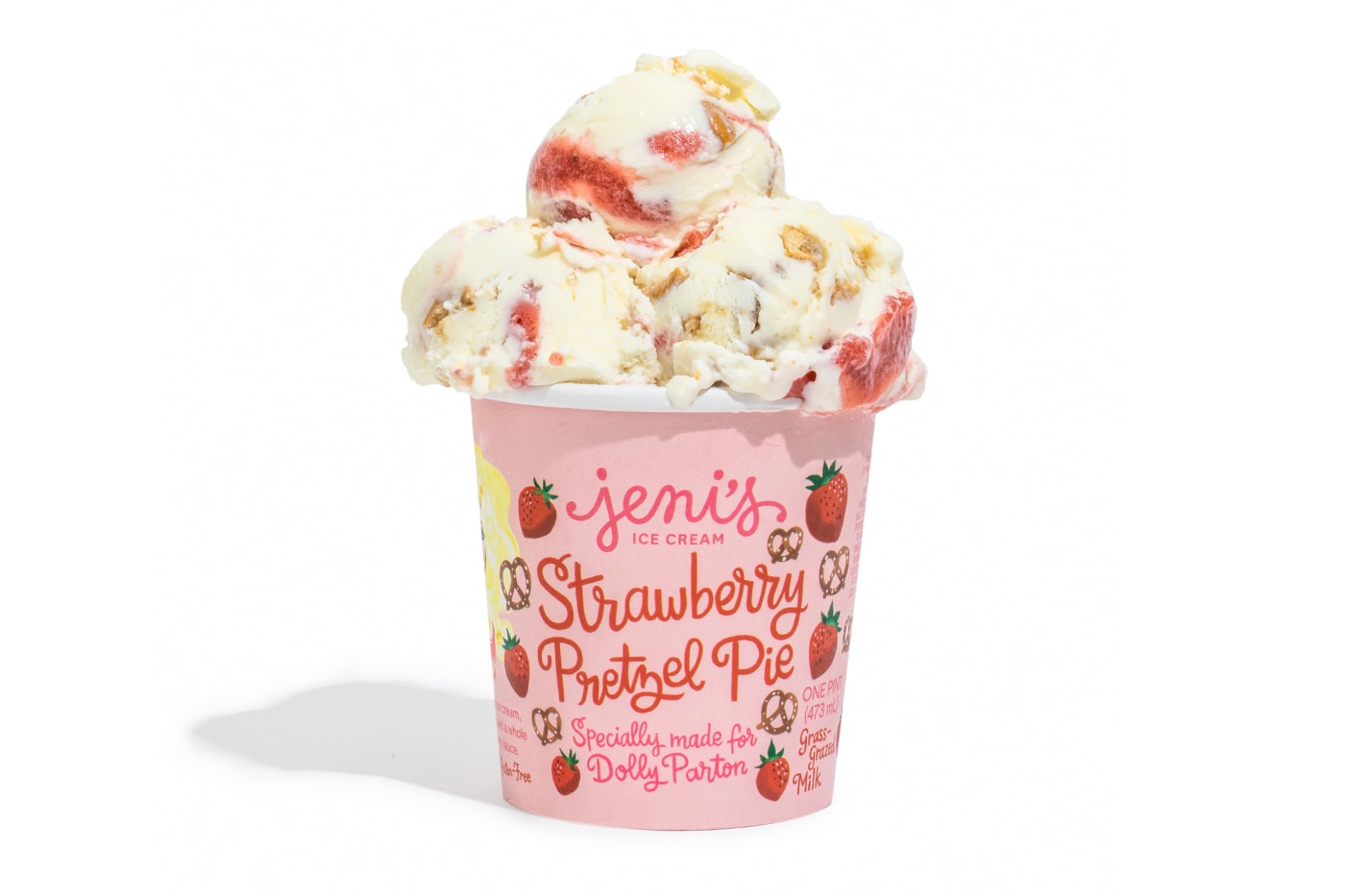 Dolly Parton Jeni’s Splendid Ice Creams Strawberry Pretzel Pie Release Info Taste Review 