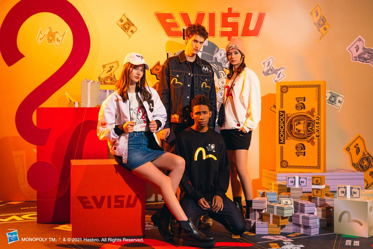 EVISU and MONOPOLY Recreate the Classic Board Game With New Collaboration Series collection items