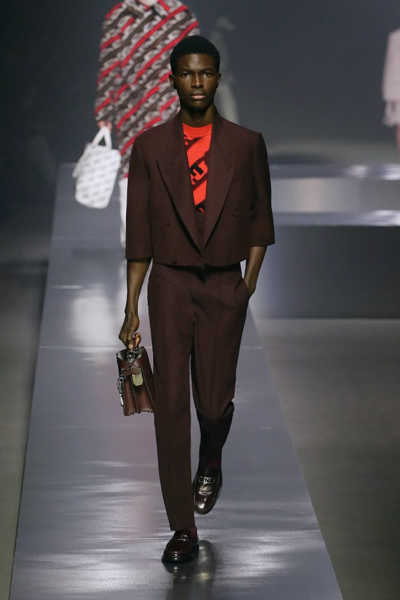 Fendi Redefines the Roaring Twenties in FW22 Collection fall/winter 2022 mens milano milan fashion week mfw silvia venturini fendi