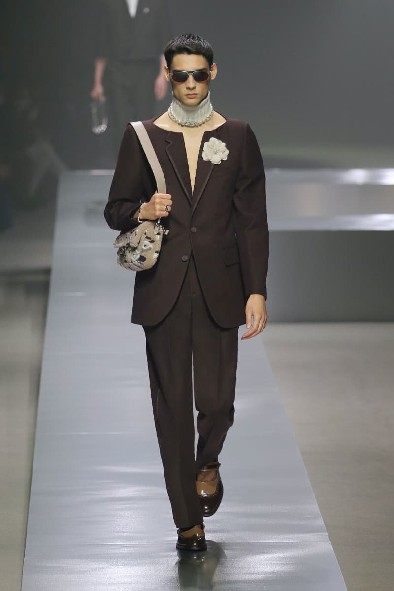 Fendi Redefines the Roaring Twenties in FW22 Collection fall/winter 2022 mens milano milan fashion week mfw silvia venturini fendi