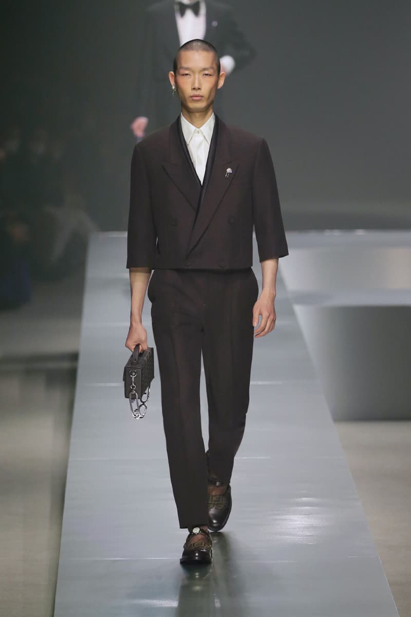 Fendi Redefines the Roaring Twenties in FW22 Collection fall/winter 2022 mens milano milan fashion week mfw silvia venturini fendi