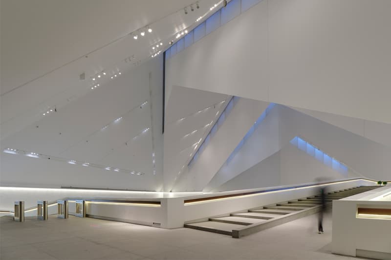 Datong Art Museum Arrives Under Four Interconnected Pyramids luke fox skylight corroded earth toned steel northwest grand gallery images news