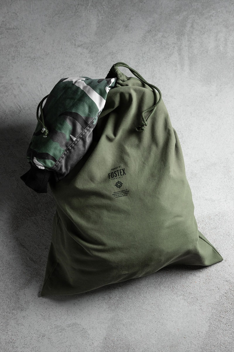 FOSTEX GARMENTS Urban Camouflage MA1 Jacket Release HBX Buy Price InfoRaf Simons 1017 ALYX 9SM Special Limited Edition Rare Color 90s Green White Black Brown knit ribbing