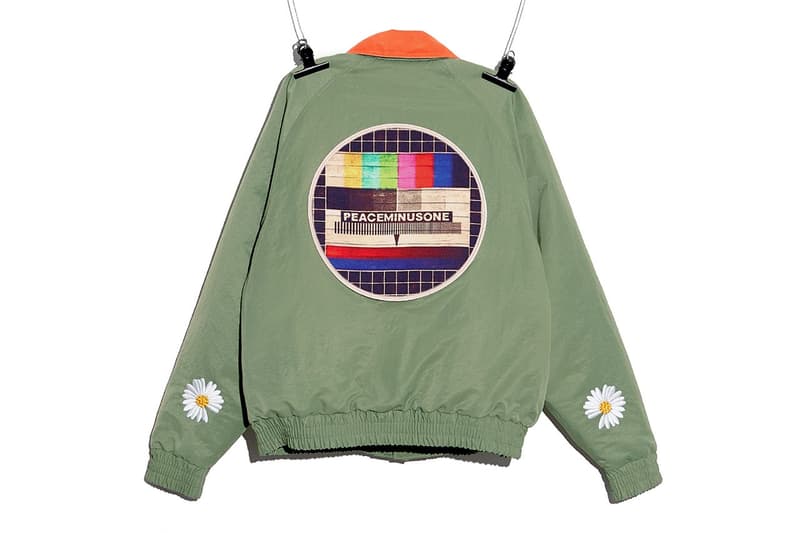 Shop G-Dragon’s Peace Minus One SS22 Spring Summer Drop Live Online Bomber Jacket Puffer Jacket Green Army Camo COUP D’ETAT Gee Eun Kpop BIGBANG Peace Sign Motif Baseball Cap 