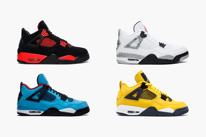 jordan 4 red yellow