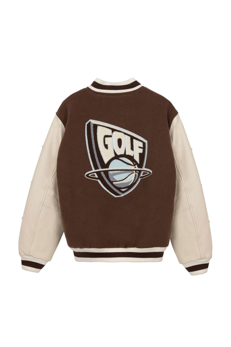 GOLF WANG GOLF CHAMPIONSHIP Collection Release Buy Price Info Letterman Jacket Warm Up Pants Basketball Jersey Shorts T-shirts Signet Ring Sweatband