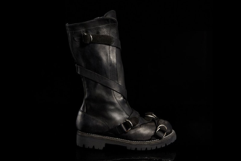 GUIDI The Matrix Resurrections leather kangaroo costume boots 925 sterling silver three ring nail necklace release info 