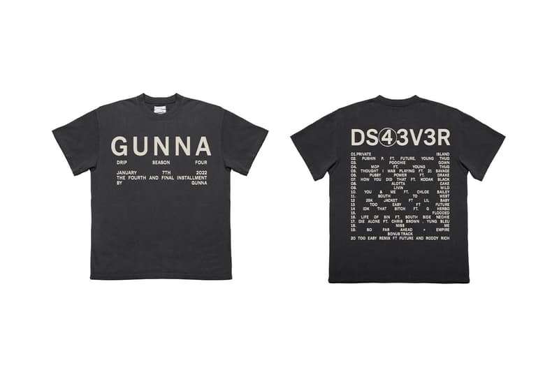 Gunna Drops 'DS4EVER' Merch Collection Mr. Saturday album wunna rapper hip hop freddie gibbs dj akademiks lil baby young thug